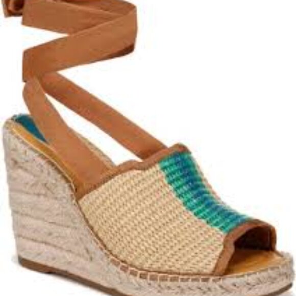 Sarto B y Franco Sarto Sierra Wedge Espadrille Sandal- SZ 8 & 9 - Picture 2 of 5